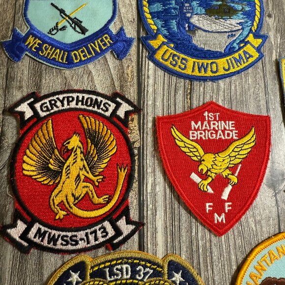 7 US Military Patches Varied: USS Iwo Jima, Portland, Saginaw, Barnstable+ READ - Picture 3 of 8